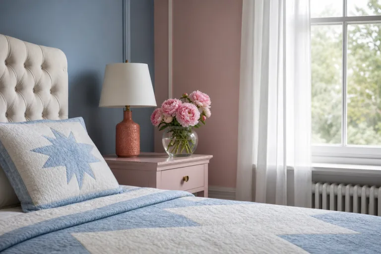 Soft sheer curtains frame the white-framed window and radiator.