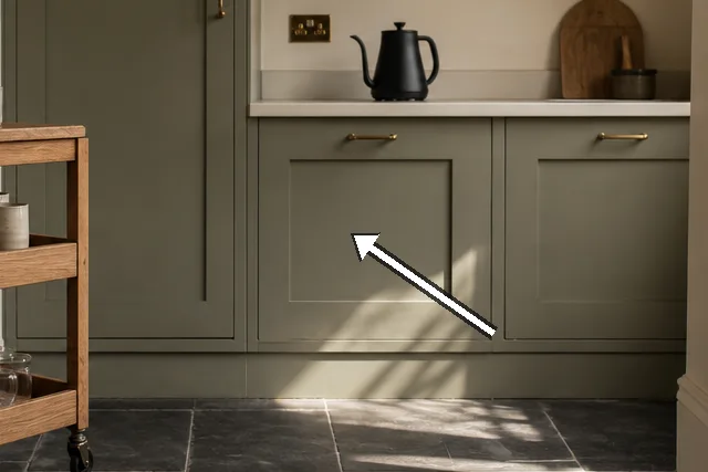 Morning east light on matte black kettle and deep charcoal slate tiles